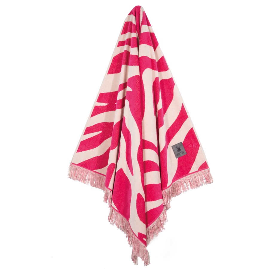 GREENWICH POLO CLUB ΠΕΤΣΕΤΑ ΘΑΛΑΣΣΗΣ 90Χ180 ESSENTIAL 5200 MAGENTA, TAUPE