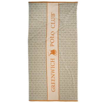GREENWICH POLO CLUB ΠΕΤΣΕΤΑ ΘΑΛΑΣΣΗΣ 90Χ180 ESSENTIAL 5228 ORANGE, TAUPE