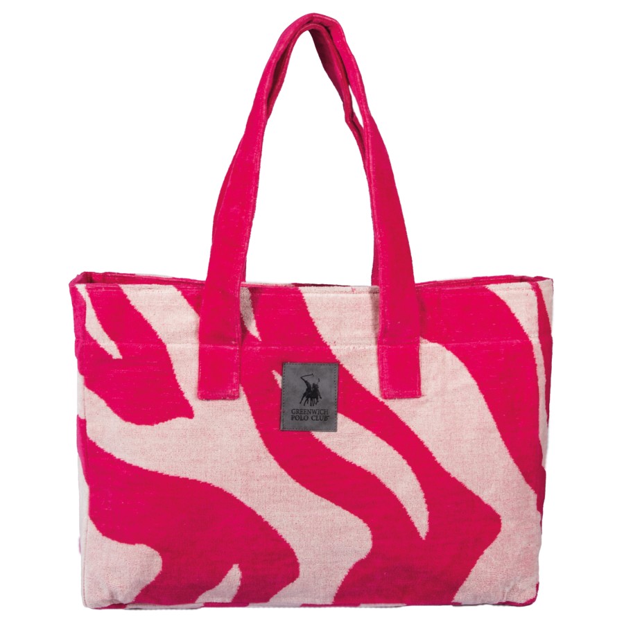 GREENWICH POLO CLUB ΤΣΑΝΤΑ ΘΑΛΑΣΣΗΣ 50Χ38 5200 MAGENTA, TAUPE