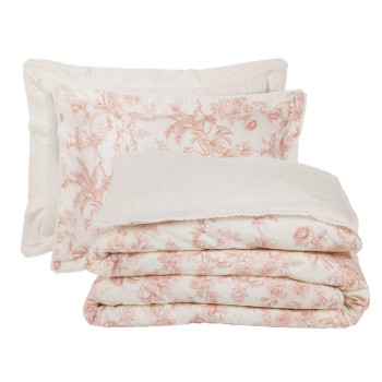 DAS HOME ΚΟΥΒΕΡΛΙ KING PRESTIGE 1717 CREAM, TERACOTTA