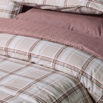 DAS HOME ΣΕΤ ΠΑΠΛΩΜΑΤΟΘΗΚΗ ΜΟΝΗ HAPPY FLANNEL 9701 TAUPE