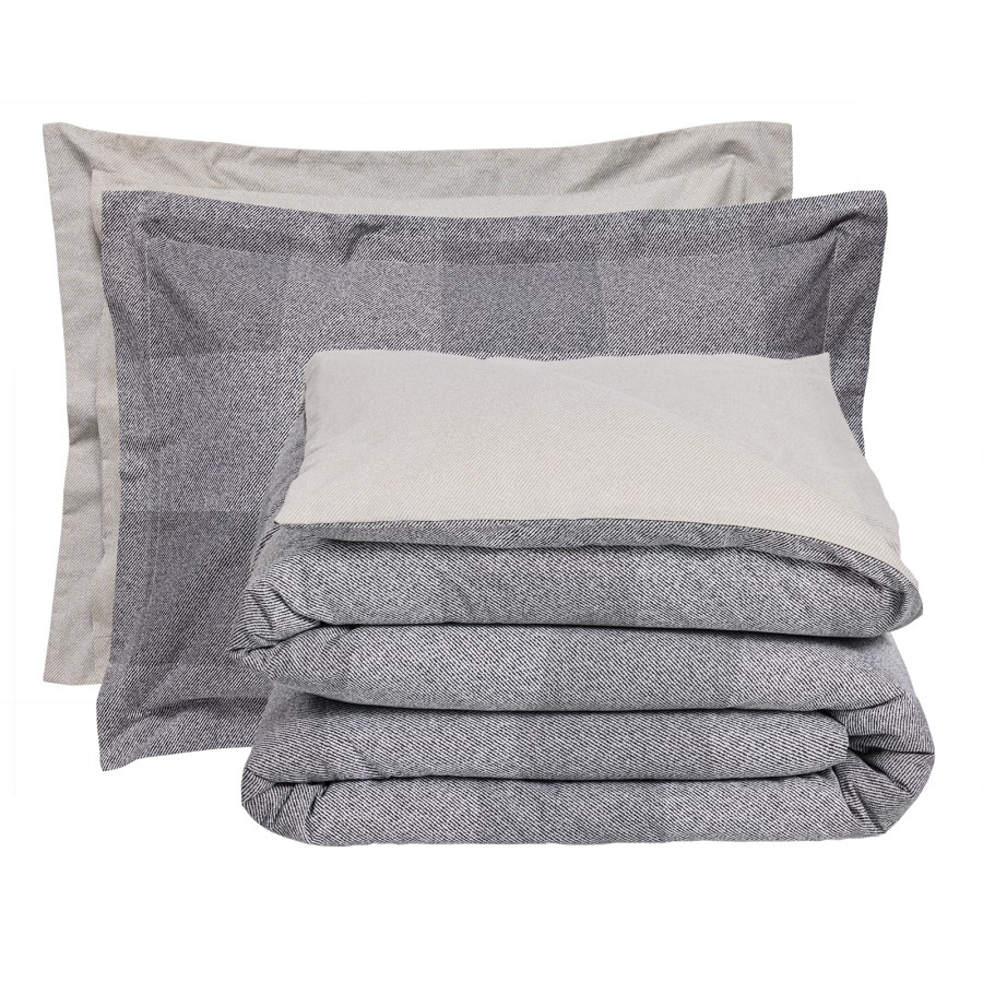 DAS HOME ΣΕΤ ΠΑΠΛΩΜΑΤΟΘΗΚΗ ΥΠΕΡΔΙΠΛΗ CASUAL 5458 BEIGE, GREY