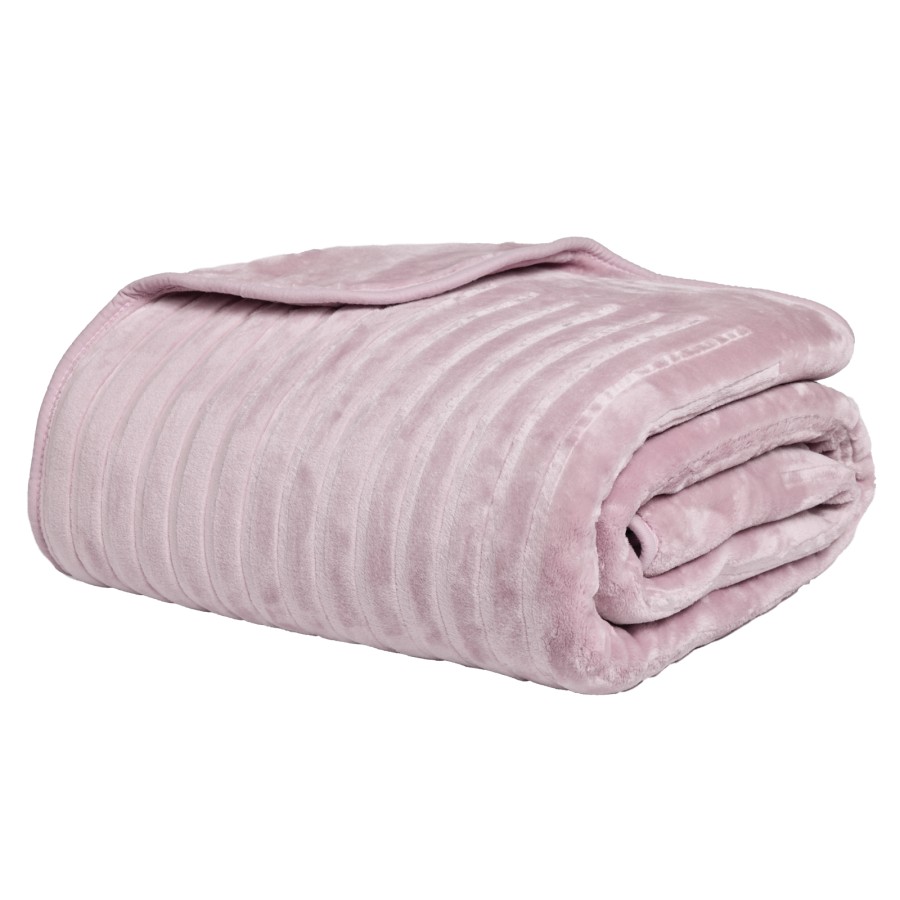 DAS HOME ΚΟΥΒΕΡΤΑ VELOUR MONH 1383 DUSTY PINK
