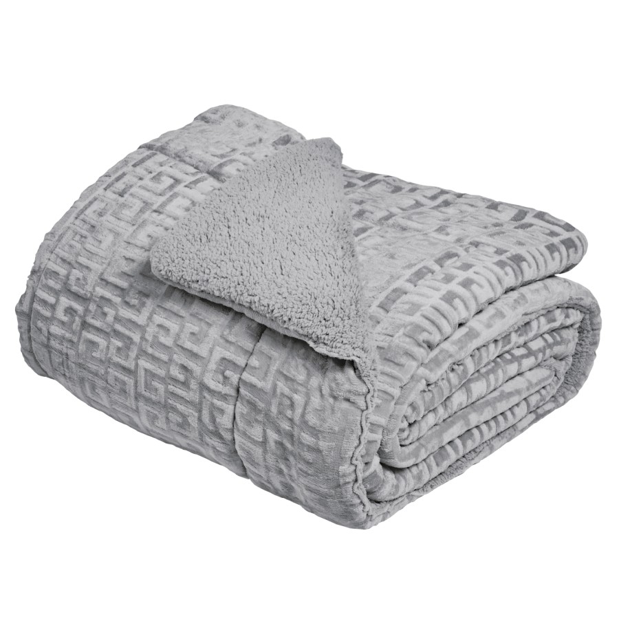 DAS HOME ΚΟΥΒΕΡΤΟΠΑΠΛΩΜΑ SHERPA ΥΠΕΡΔΙΠΛΟ 1392 GREY