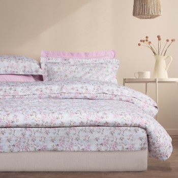 DAS HOME ΣΕΝΤΟΝΙΑ ΣΕΤ ΥΠΕΡΔΙΠΛΑ EXECUTIVE 1724 LIGHT GREY, PINK