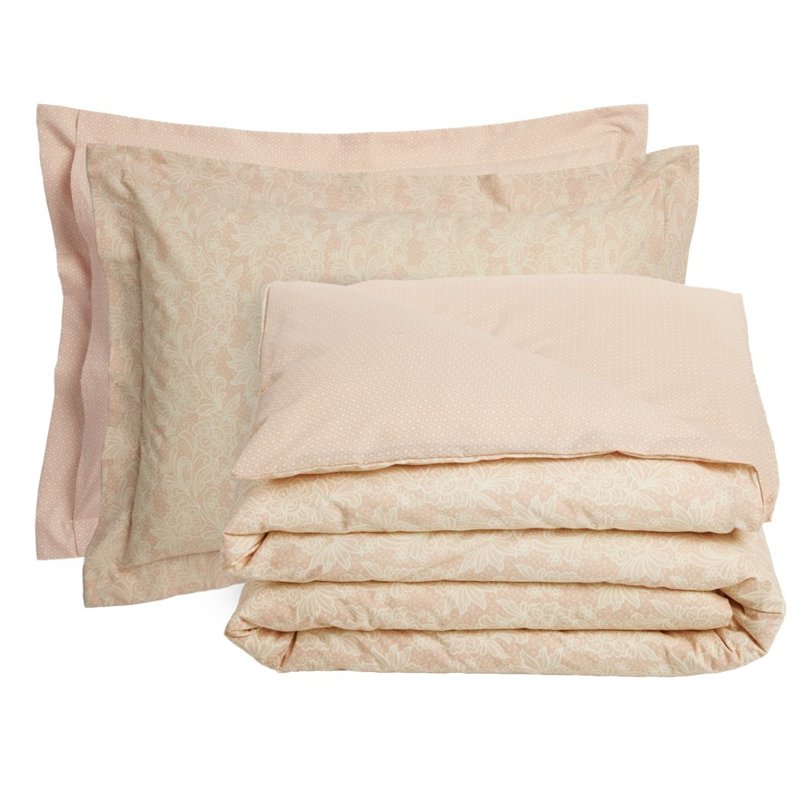 DAS HOME ΣΕΤ ΣΕΝΤΟΝΙΑ ΜΟΝΑ ΜΕ ΛΑΣΤΙΧΟ CASUAL 5441 IVORY, NUDE