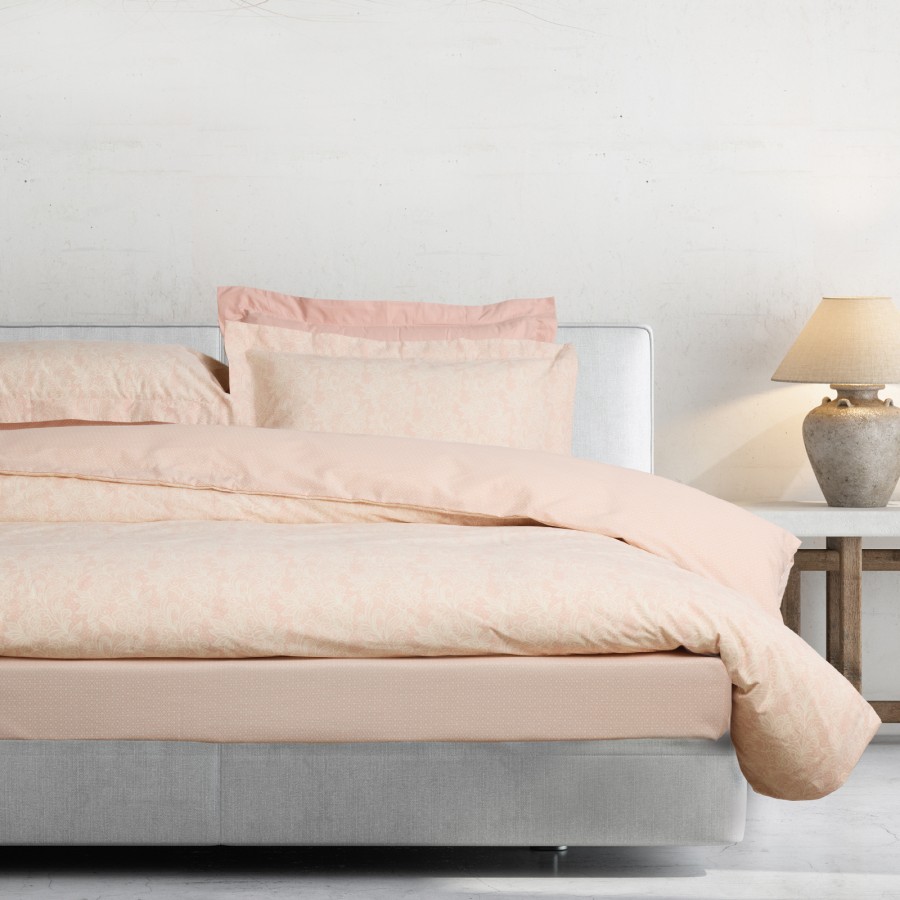 DAS HOME ΣΕΤ ΣΕΝΤΟΝΙΑ ΜΟΝΑ ΜΕ ΛΑΣΤΙΧΟ CASUAL 5441 IVORY, NUDE