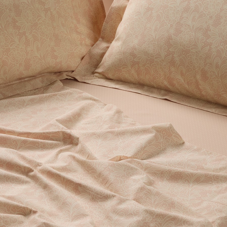 DAS HOME ΣΕΤ ΣΕΝΤΟΝΙΑ ΥΠΕΡΔΙΠΛΑ ΜΕ ΛΑΣΤΙΧΟ CASUAL 5441 IVORY, NUDE