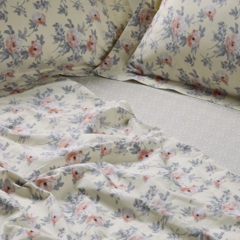 DAS HOME ΣΕΤ ΣΕΝΤΟΝΙΑ ΥΠΕΡΔΙΠΛΑ ΜΕ ΛΑΣΤΙΧΟ CASUAL 5442 GREY, IVORY