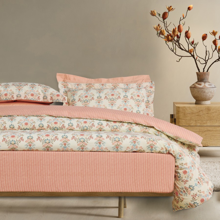 DAS HOME ΣΕΤ ΣΕΝΤΟΝΙΑ ΥΠΕΡΔΙΠΛΑ ΜΕ ΛΑΣΤΙΧΟ CASUAL 5455 MULTICOLOR