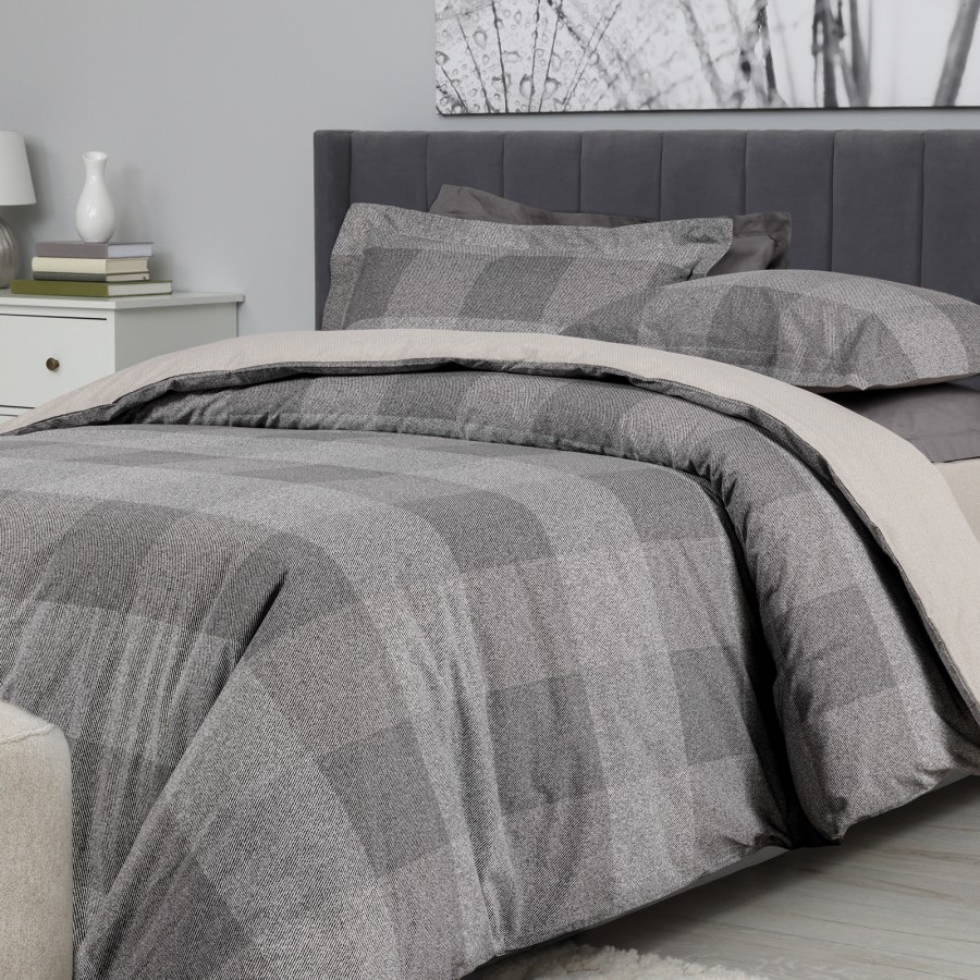 DAS HOME ΣΕΤ ΣΕΝΤΟΝΙΑ ΥΠΕΡΔΙΠΛΑ ΜΕ ΛΑΣΤΙΧΟ CASUAL 5458 BEIGE, GREY