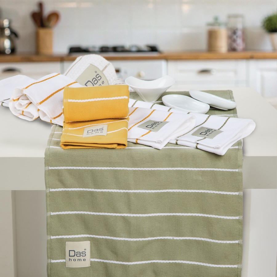 DAS HOME ΣΕΤ ΠΟΤΗΡΟΠΑΝΑ 2ΤΜΧ 40X60 0887 OCHRE