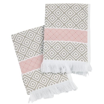 DAS HOME ΣΕΤ ΠΟΤΗΡΟΠΑΝΑ 2ΤΜΧ 30Χ50 0894 NUDE, TAUPE