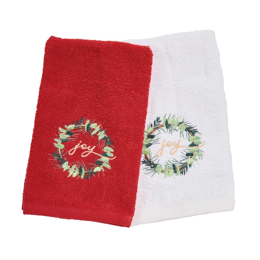 DAS HOME CHRISTMAS ΠΟΤΗΡΟΠΑΝΑ ΣΕΤ 2ΤΜΧ 30X50 0906 RED, WHITE