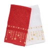 DAS HOME CHRISTMAS ΠΟΤΗΡΟΠΑΝΑ ΣΕΤ 2ΤΜΧ 30X50 0907 RED, WHITE