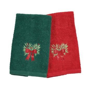 DAS HOME CHRISTMAS ΠΟΤΗΡΟΠΑΝΑ ΣΕΤ 2ΤΜΧ 30X50 0908 GREEN, RED