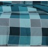 Σετ Σεντόνια King Size Naty Blue 4Τμχ Με Λάστιχο 180X200+35 Espree