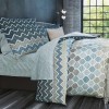 Σετ Σεντόνια Μονά Kiris Blue 3Τμχ Με Λάστιχο 100X200+35 Espree