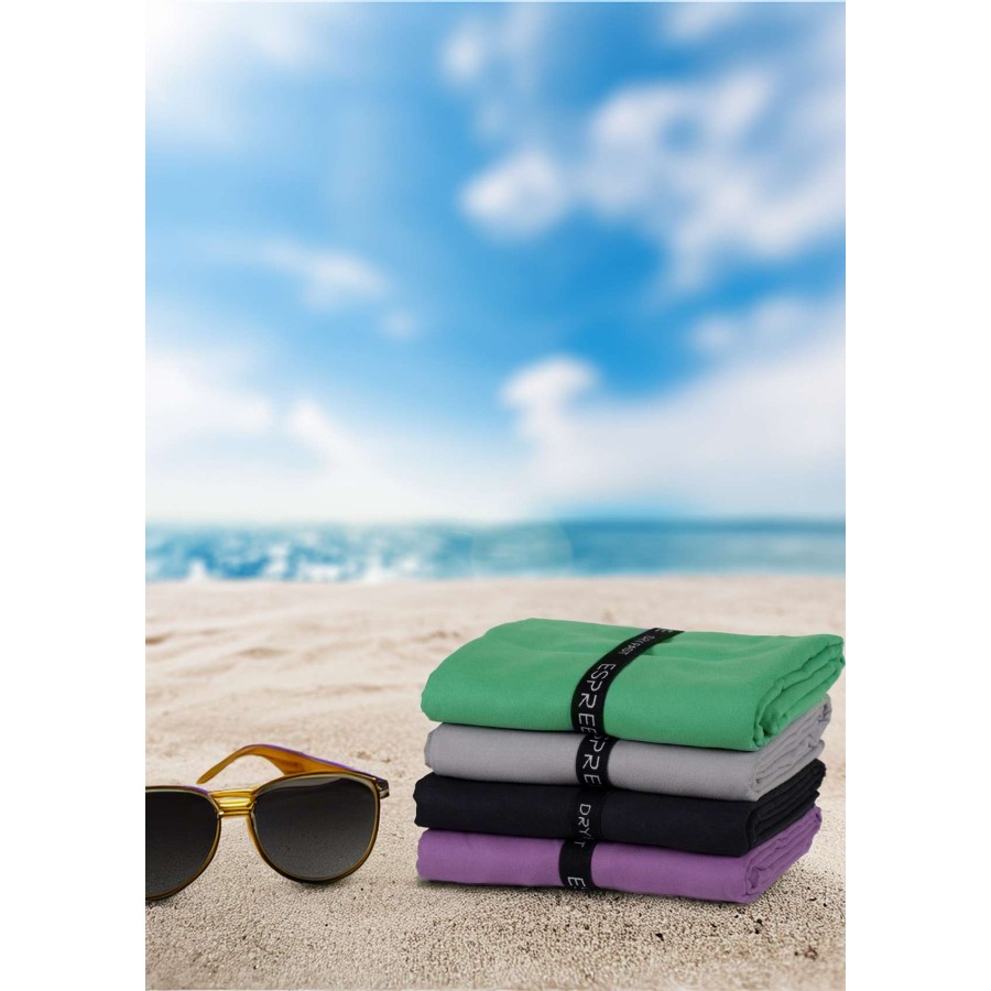 Πετσέτα Θαλάσσης Microfiber Solid Green 90X170 Espree