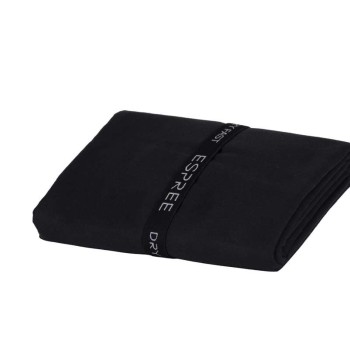 Πετσέτα Θαλάσσης Microfiber Solid Black 90X170 Espree