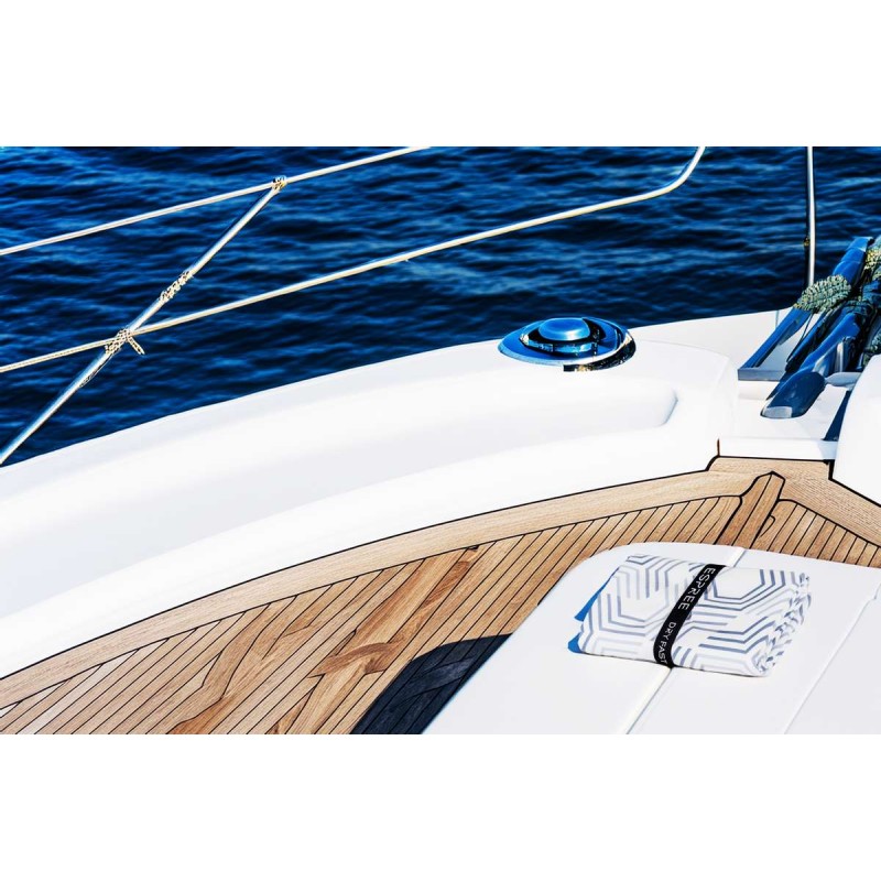 Πετσέτα Θαλάσσης Microfiber Hexa Grey 80X160 Espree