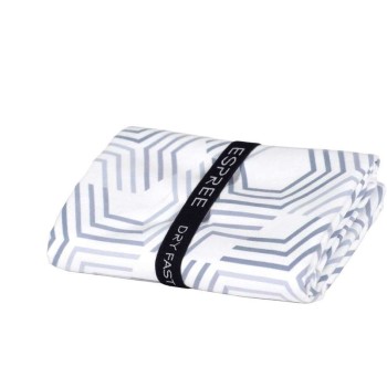 Πετσέτα Θαλάσσης Microfiber Hexa Grey 80X160 Espree