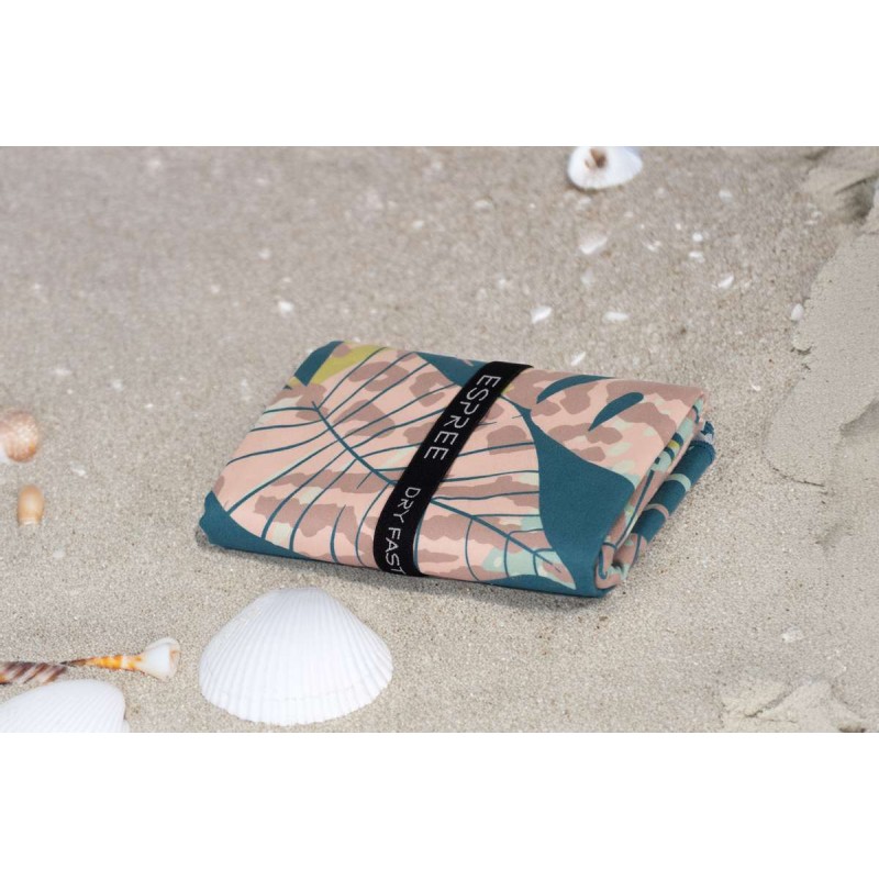 Πετσέτα Θαλάσσης Microfiber Jungle Petrol 80X160 Espree