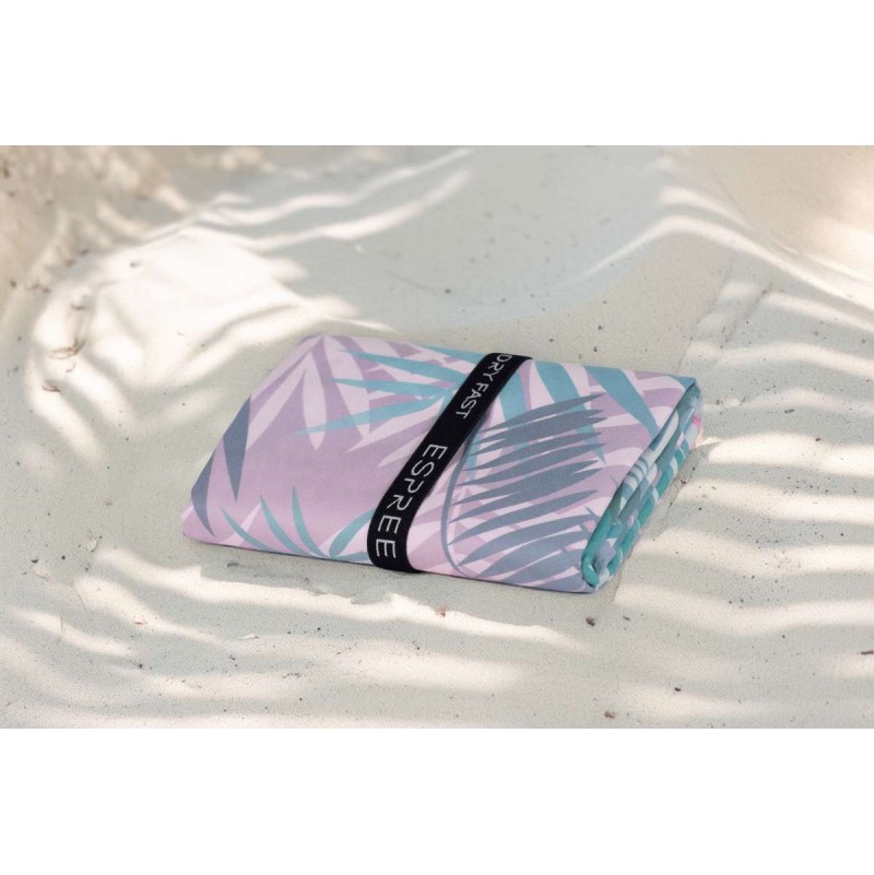 Πετσέτα Θαλάσσης Microfiber Leaves Green 80X160 Espree