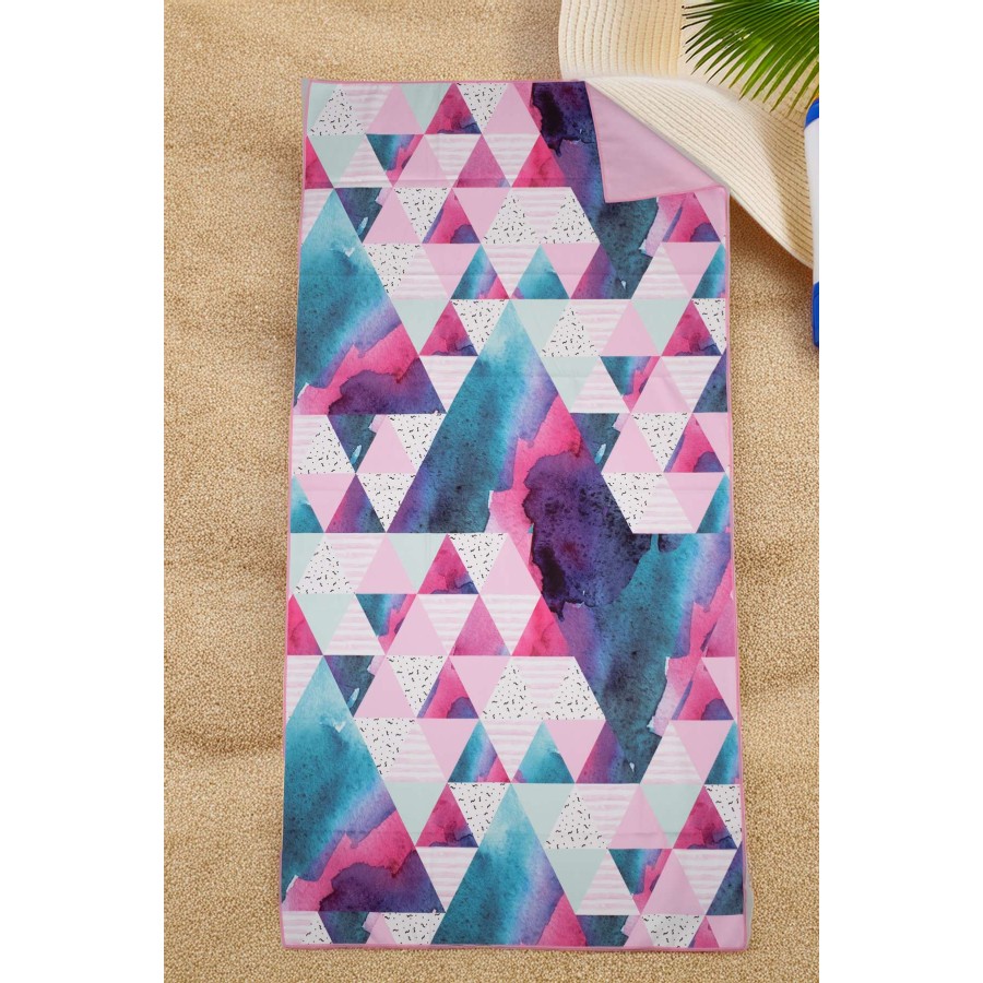 Πετσέτα Θαλάσσης Microfiber Abstract Rose 80X160 Espree