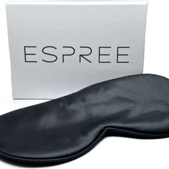 Μάσκα Ύπνου Μεταξένια Black Espree