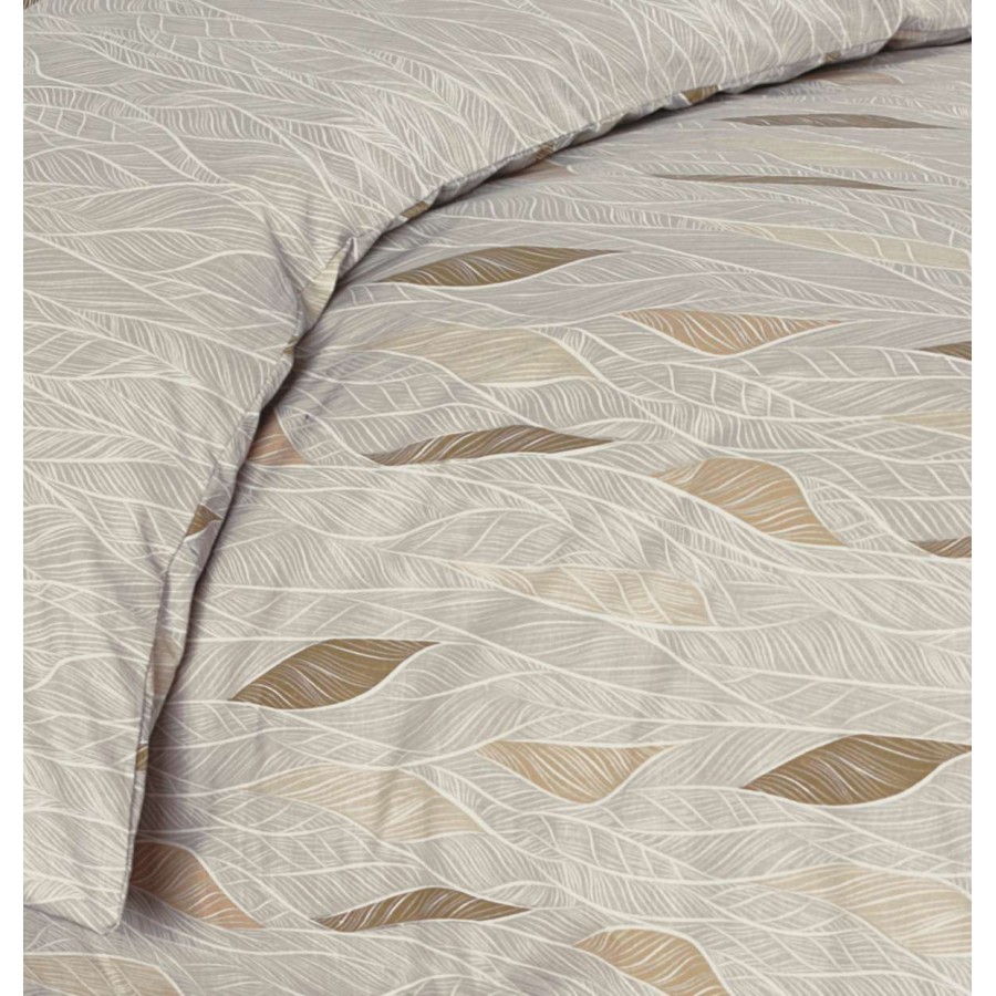 Σετ Παπλωματοθήκη Υπέρδιπλη Cypres Beige 3Τμχ 230X240 Espree