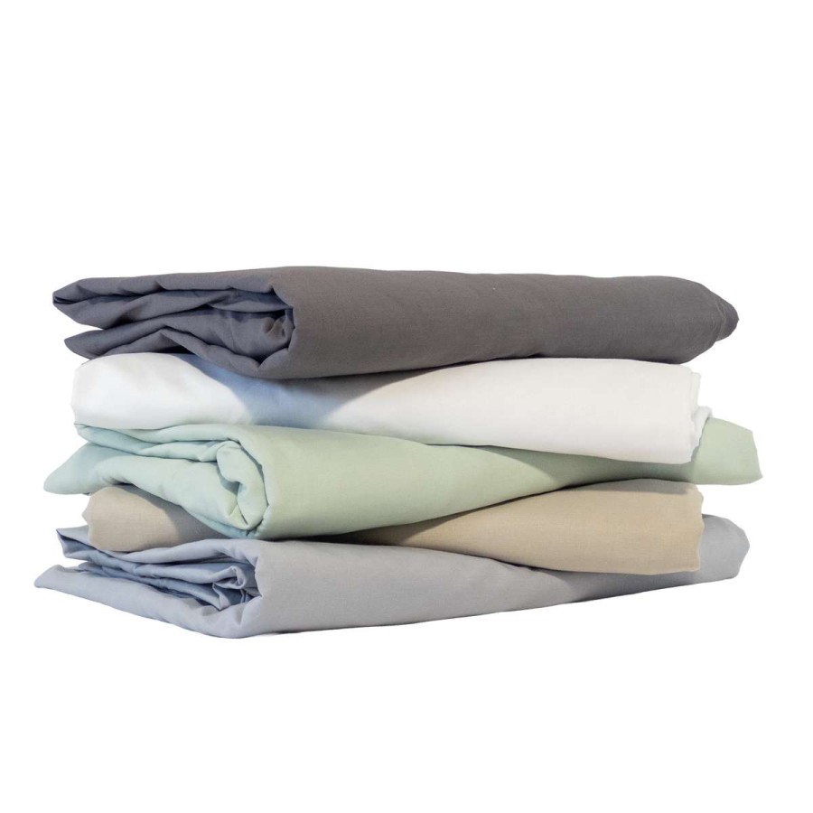 Σεντόνι Μεμονωμένο King Size Με Λάστιχο Solid White 1Τμχ 180X200+35 Espree