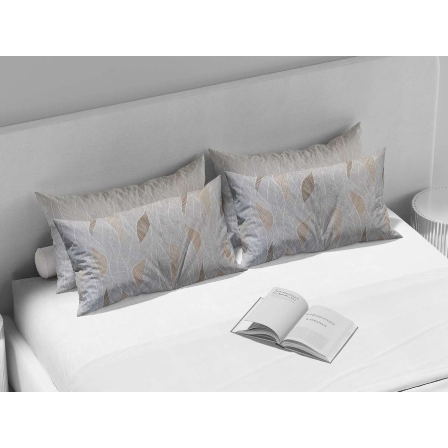 Σετ Μαξιλαροθήκες Βαμβακερές Cypres Beige 2Τμχ 52X72 Espree