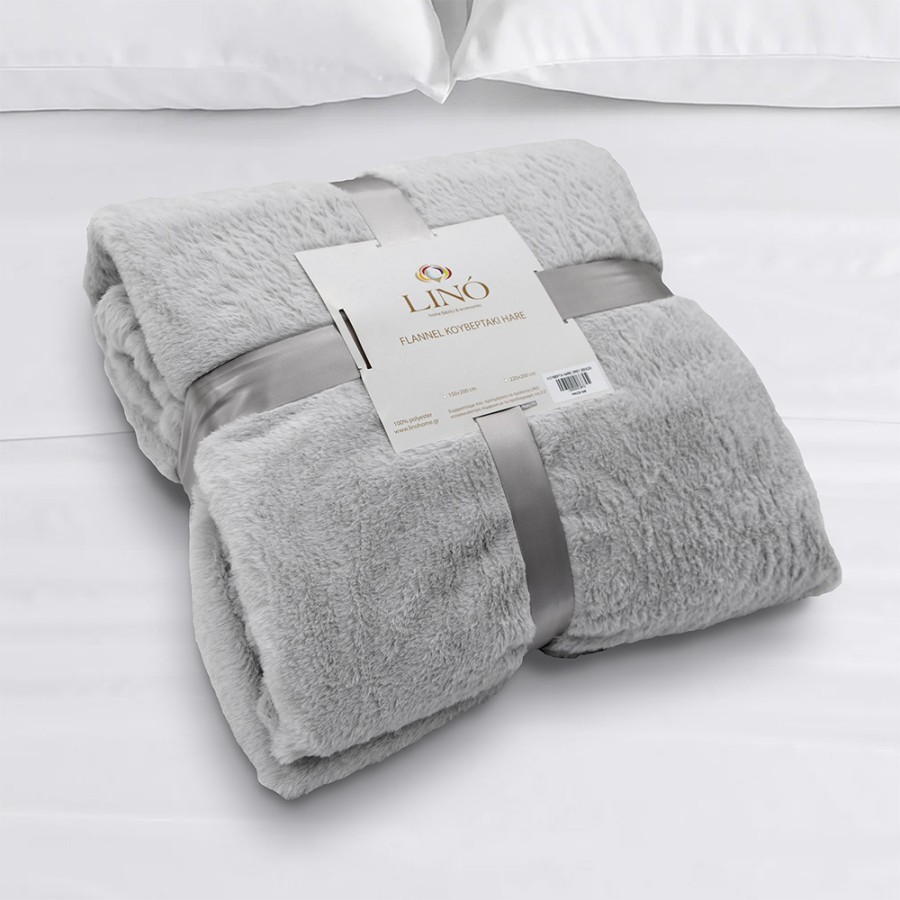 LINO ΚΟΥΒΕΡΤΑ HARE GREY 150X200