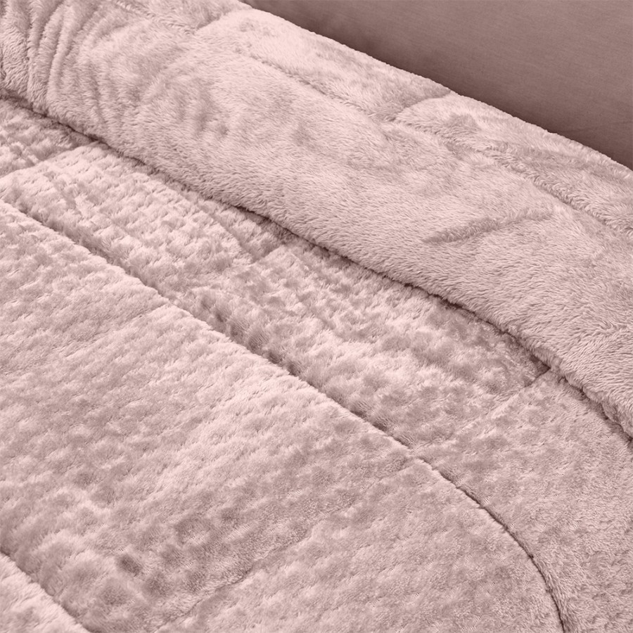 LINO Κουβερτοπάπλωμα Μονό (160x220) Lofti Λιλά