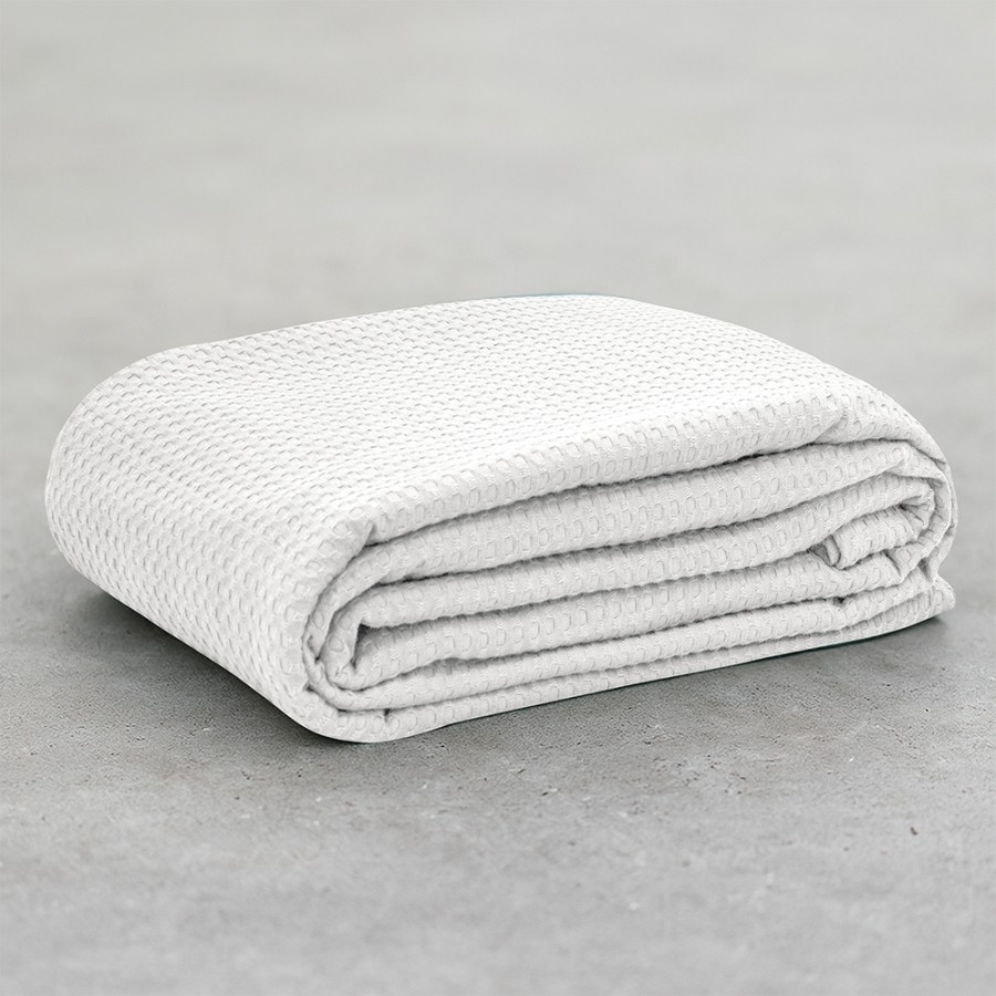 LINO Κουβέρτα King size (240x260) Πικέ Cocoon Λευκό