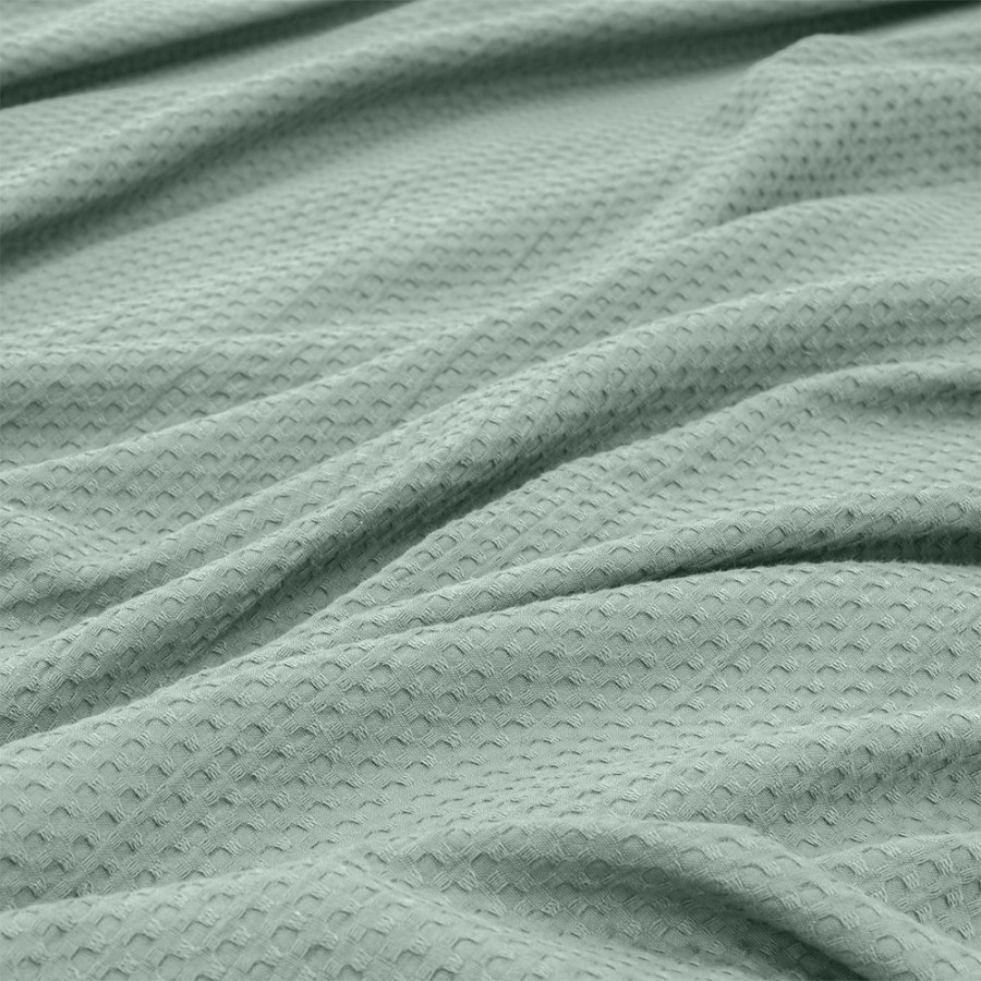 LINO Κουβέρτα King Size (240x260) Πικέ Cocoon Μέντα