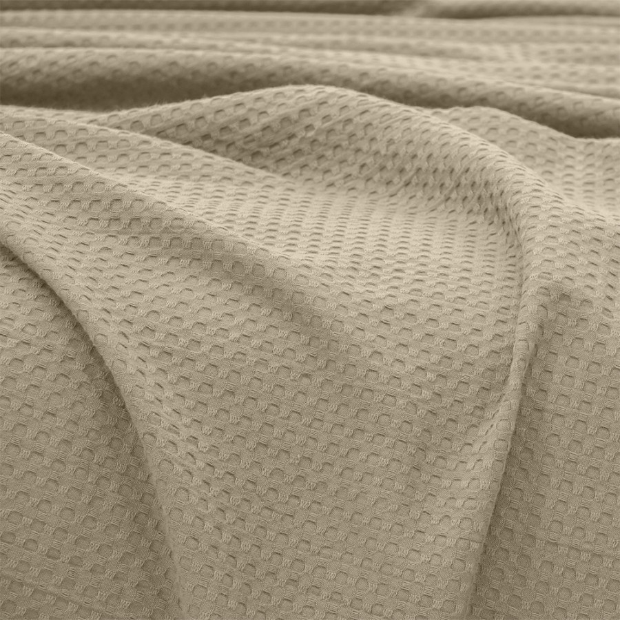 LINO Κουβέρτα Υπέρδιπλη (220x240) Πικέ Cocoon Μόκα