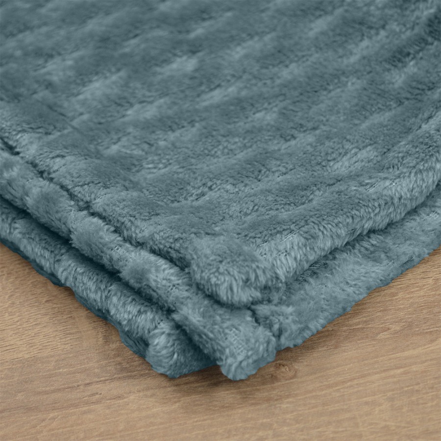 LINO Κουβέρτα Υπέρδιπλη (220x240) Flannel Lofti Ντένιμ