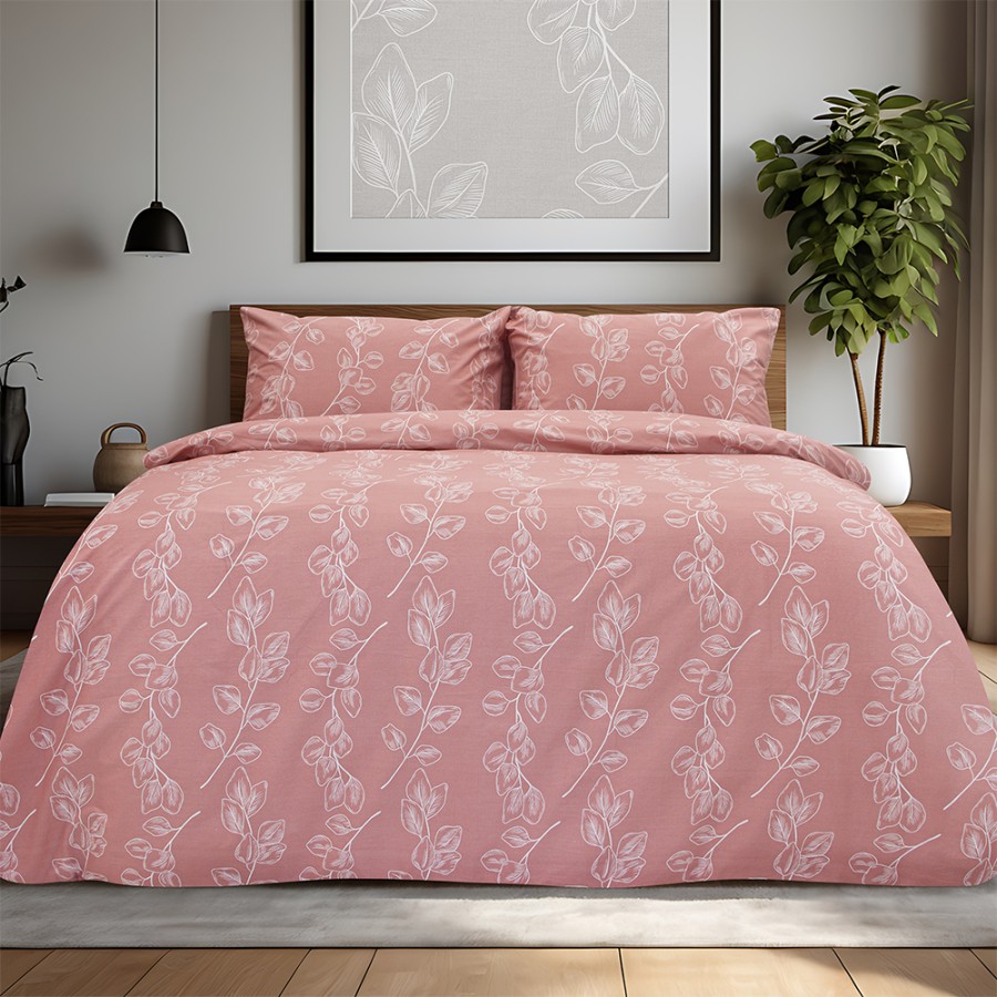 LINO Σετ Σεντόνια Μονά (170x260) Dejar Ροζ