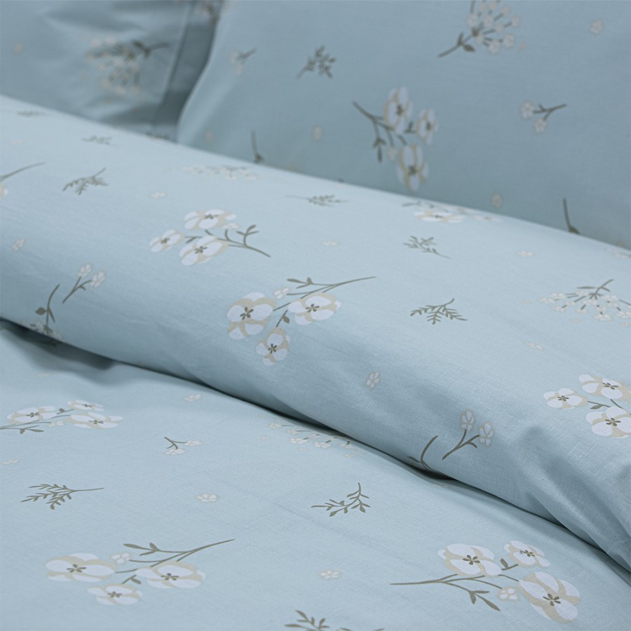 LINO Σετ Σεντόνια Υπέρδιπλα με Λάστιχο (165x200+32) Diminuto Μέντα