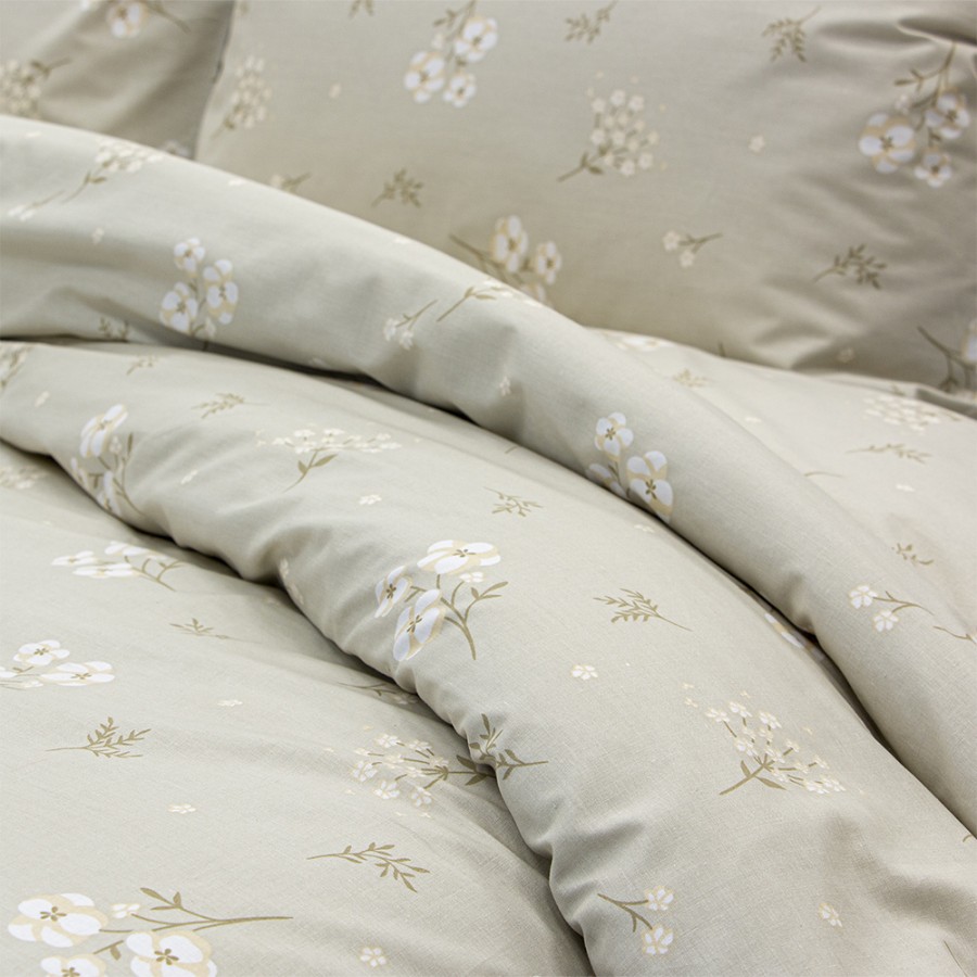 LINO Σετ Παπλωματοθήκη Μονή (165x245) Diminuto Μπεζ