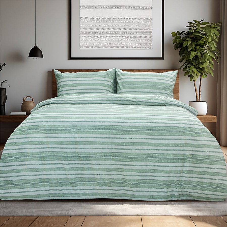 LINO Σετ Παπλωματοθήκη Μονή (165x245) Carril Λαδί