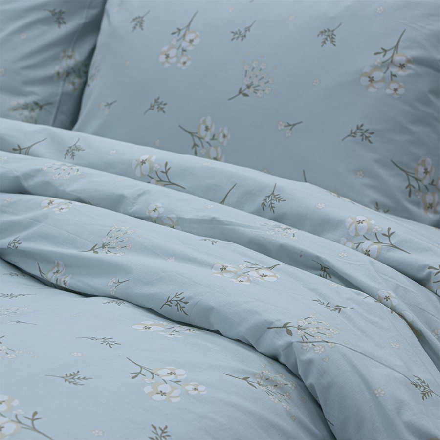 LINO Σετ Παπλωματοθήκη Υπέρδιπλη (225x245) Diminuto Μέντα