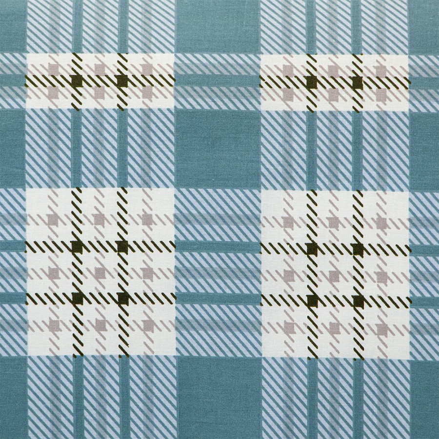 LINO Σετ Παπλωματοθήκη Υπέρδιπλη (225x245) Panier Μπλε