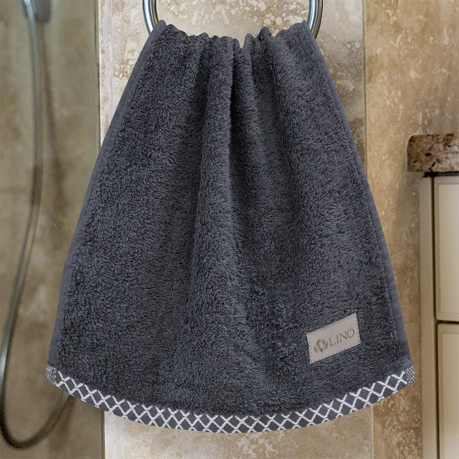 LINO Πετσέτα Χεριών (30x50) Marley Ανθρακί