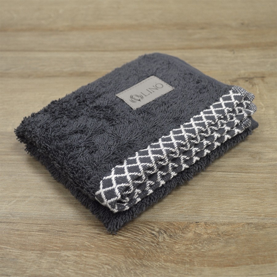 LINO Πετσέτα Χεριών (30x50) Marley Ανθρακί