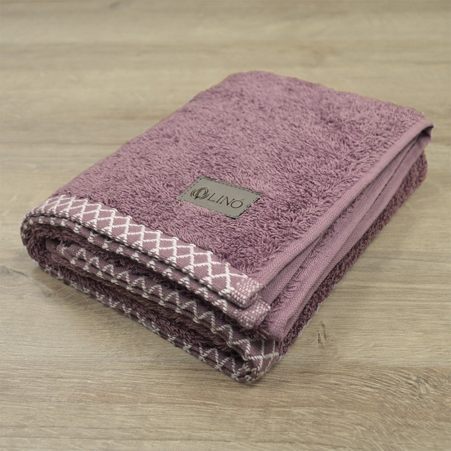 LINO Πετσέτα Προσώπου (50x90) Marley Αμέθυστος