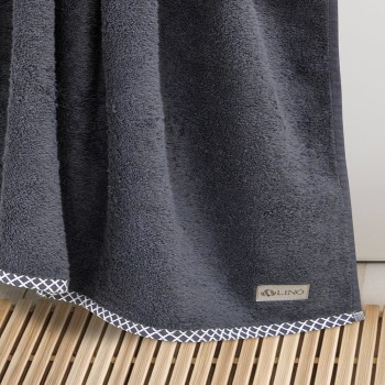 LINO Πετσέτα Σώματος (80x150) Marley Ανθρακί