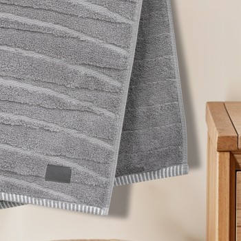 LINO Πετσέτα Προσώπου (50x100) Loomline Γκρι